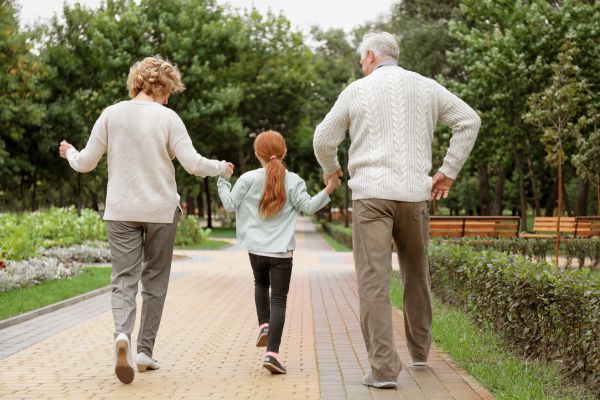 happy grandparents